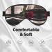 SSIMOO Red Rose Piano Sleep Mask - Adjustable Breathable & Fashionable Eye Mask for Comfortable Sleep - International Shipping Available - Buy Online on GoSupps.com