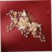 DOITOOL 1pc Comb Pearl Hair Pin Bridal Headdress Prom Hair Accessories Bridal Hair Barrette Bridal Hair Clip Headwear Decor Tiara Retro Rhinestone Headwear The Flowers Decorate Bride Alloy - Buy Online on GoSupps.com
