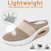 PGoJuni Women's Black Diabetic Air-Cushion Slip-On Sneakers - Orthopedic Walking Shoes 9 A1 (Khaki) - Buy Online on GoSupps.com