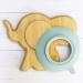 Koko Kids Elephant Suction Plate - Natural Bamboo Baby & Toddler Feeding Plate with Strong Suction Ring | Eco-Friendly Mint Green - Buy Online on GoSupps.com