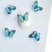 Butterfly Rhinestones Resin Stones Flat Back Rhinestones Diamonds For Supplies Jewelry Blue Big