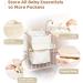 Macrame Diaper Organizer Caddy for Crib Changing Table - Nursery Baby Essentials Bag - Boho Decor Diaper Stacker Holder - Newborn Gift (Ivory) - Buy Online on GoSupps.com