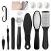 Foot Care Kit Pedicure Sets for Feet 10 in 1 Pedicure Foot File Set Stainless Steel Foot Care Scrubber Kit Foot Peeler Professional Foot Pedicure Feet Care for Feet Hard Skin Salon Home Women Men