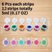 Paint Pots Strips - 12 Strips, 72 Pots, 0.17oz Mini Empty Paint Cups for Arts & Crafts - Plastic Storage Containers for Organizing Painterly Paint & Eye Primer - Buy Online on GoSupps.com