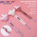 Personalized Pink Pacifier Chain with Name | Custom Cotton Fabric Mouse Design | Baby Pacifier Leash - Buy Online on GoSupps.com