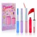 Cevioce 2 in 1 Lash Washable Mascara Set Lengthening and Volumizing Eye Primer Telescopic Lift Eye Makeup Long-Lasting Smudge-Proof Cruelty-Free Eyelashes Mascara for Girls Kids