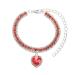 Clicitina pet cat collar dog hinge chain metal necklace small and medium dog anti-coat chain pet accessories qin99 (red s) s red red