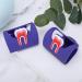 Verdant Touch Tooth-Shaped Card Holder - Purple Dental Stand & Gift for Dentists | Set of 2 - Buy Online on GoSupps.com