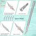 French Nail Trimmer Set - Stainless Steel Cutter with 5 Spare Blades for Acrylic Nails - DIY Manicure Tool with 2 Handles - Silver - Buy Online on GoSupps.com