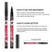 Gnker Waterproof Liquid Eyeliner Pen Black - Long Lasting Professional Cosmetics (2 pcs) - Buy Online on GoSupps.com