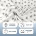Miracle Baby Muslin Swaddle Blanket - Grey Stars Print, 110x150cm, Cotton, for Boys and Girls - Buy Online on GoSupps.com