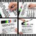 MCPINKY White Wooden Clapper Board - Rainbow Film Slate for Director Props - Buy Online on GoSupps.com