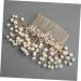 Housoutil Flower Hair Comb Gold Hair Clips Wedding Hair Clips Bridal Hair Accessory Rhinestone Bridal Wedding Clip Bridal Hair Clip Bridal Hair Pin Rhinestones Bride Pearl Flower - Buy Online on GoSupps.com