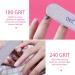 Uraqt 15-Piece Double-Sided Nail File Set - 180/240 Grit Disposable Files for Gel Nails - Purple Banana Tools & Accessories - Buy Online on GoSupps.com