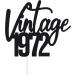 Vintage 1972 50th Birthday Cake Topper, Funny 50 and Fabulous Decoration, Handmade - Black - Buy Online on GoSupps.com