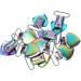 Buy GfRGFH Metal Heart Pacifier Clips - Colorful Rust-Proof Teething Clips for Kids - 10 Pack - Buy Online on GoSupps.com