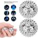 Magnetic Massage Ball - 1 Pair Silver Acupuncture Handballs for Finger Stiffness Relief & Deafness | 1.3-Inch Massage Therapy - Buy Online on GoSupps.com