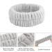 9 PCS Spa Headband & Wristband Set | Soft Coral Fleece Hair Wrap | Highly Absorbent | for Face Washing, Shower, Makeup | Black, White, Grey - Buy Online on GoSupps.com