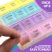 2 Pack Weekly Pill Organizer- 4-Times-a-Day Pill Planner with Daily Compartments - Travel Friendly Medication Reminder - Buy Online on GoSupps.com