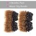 Kinky Curly Brazilian Virgin Human Hair Bundles - Ombre Short Curly Hair Extensions - 8 Inch (Pack of 4) 1B/30 - Buy Online on GoSupps.com