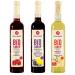 H llinger Bio Sirop Set 3 Bouteilles de 500ml Framboise Cassis-Citron et Gingembre Ratio de Dilution 1:9 Sans Alcool