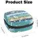 Dinosaur Fossil Pattern Sanitary Napkin Storage Bag | Large Capacity Menstrual Cup Pouch | Travel Makeup Organizer - Color 7 - Buy Online on GoSupps.com