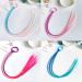 Neon Braided Hair Strands for Kids - Colorful Synthetic Hair Jewelry with Elastic Strap | Perfect for Parties - Buy Online on GoSupps.com