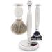 JAG Shaving Razor Set - Premium 4-Piece Set with Super Dachshaar Brush 5 Razor Blades Bowl & Stand - Perfect Ivory Gift for Men - Buy Online on GoSupps.com