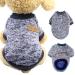Warm dog sweater pet sweater gray dog sweater winter pet clothing cat sweater dogs dog clothes dog sweaters for small and medium -sized dogs dark blue l