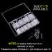 Savita 500 Extra Long Clear Nail Tips | No C-Curve Conical Quadratic | XXL Size for Salons & DIY Nail Art - Buy Online on GoSupps.com