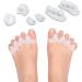 Clear Gel Toe Straightener Spacers - Bunion & Hammer Toe Corrector for Plantar Fasciitis Relief - Buy Online on GoSupps.com