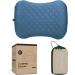 Rilextec Inflatable Camping Pillow - Ergonomic & Lightweight Travel Neck Pillow for Sleeping - Perfect for Hiking, Backpacking & Outdoor Activities - Buy Online on GoSupps.com