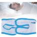 Breathable Anti-Snoring Sleeping Mask with Jaw Support Belt and Chinrest - Sky Blue Trim - Buy Online on GoSupps.com