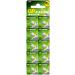 GP Batteries Alkaline LR41 Button Cell - Chrome/Black/Red (Pack of 10)