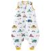 Chilsuessy Toddler Sleeping Bag with Feet (CPC Certification) 2.5 Tog Baby Sleeping Sack with Legs Pyjamas Infant Walking Cotton Wearable Blankets City traffic 90cm/3-4 Years City Traffic 90cm/3-4 Years