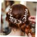 Beaupretty the wig bridal hair flower head bridesmaid hair crystal European and American crystal bride hair clips headgear the side wedding plastic pearl bride crystal hair Comb - Buy Online on GoSupps.com