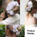 White Lace Scrunchies for Women - Large Hair Scrunchies Soft Cotton Hair Ties for Stylish and Comfortable Hairstyles Accessories for Ladies Girls - Buy Online on GoSupps.com
