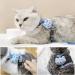 Adjustable H-Shaped Cat Dishes with Leash - Light Soft & Perfect for Cats Puppies & Small Pets (3.0kg-7.5kg) - Blue - Buy Online on GoSupps.com