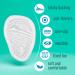 Metatarsal Pads for High Heel Pain Relief - Shock Absorbing Cushions - 3 Pairs (Clear) - Anti-Slip Adhesive for Women - Soft Comfort Design - Buy Online on GoSupps.com