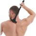 Vtrem Black Back Shaver for Men - 2-in-1 Reversible Silicone Body Hair Trimmer with 5 Safety Razor Blades | Wet & Dry Shaving - Buy Online on GoSupps.com