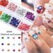 FEIlei 12 Grids 3D Nail Jewelry Nail Art Studs Shiny Diamond Crystal Gems Rhinestones - Buy Online on GoSupps.com