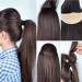 Fluffy Hair Clip & Volume Bump Comb Set - 2 Beige Hair Accessories for Updos | International Shipping Available - Buy Online on GoSupps.com