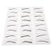 Mipcase 6 Pcs Ladies Suits Makeup Tools Eyebrow Sticker for Makeup Eyebrow Stickers Template Miss Disposable