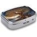 Tree of Life Pill Box 2 Compartment Decorative Metal Organizer for Medicine | Portable Pill Case for Purse & Pocket - International Shipping - Buy Online on GoSupps.com