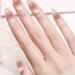 Press On False Nails | Press On Fake Nude Nails | Long Coffin Fake Nails French False Nails Press On Nails Glossy Nail Tips With Design Ballet Nail Pieces Sritob - Buy Online on GoSupps.com