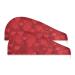 Microfiber Hearts Towel Quick Dry Shower Turban for Kids Girls Women 2 Pack 9.5" x 24"