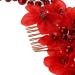 LALAFINA Wedding Hair Comb Artificial Flower Hair Barrettes Pearl Rhinestone Bridal Hair Clip for Women Girls (Red) - Buy Online on GoSupps.com