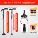 GagalU Button Adjustable Crutches Ergonomic Handles Lightweight Hand-Held Walking Aids for The Elderly Portable Medical Crutches with Adjustable D - Buy Online on GoSupps.com