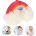 POPETPOP Rainbow Bath Ball & Foam Sponge Set - 2 Pcs Pearlescent Shower Scrubber & Loofah - Ideal for Baby Cleaning Supplies & Spa Experience - Buy Online on GoSupps.com