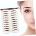 WOONEKY 6pcs Eyebrow Stickers Waterproof Makeup 3d Eyebrows Stickers Eyebrow Tools 6 Transfer Paper 5.50X1.00X0.10CM Brown - Buy Online on GoSupps.com